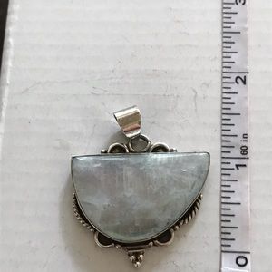 Moonstone sterling silver pendant